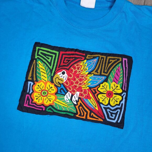 Panama Colorful Parrot island T-Shirt  My Name Is Panama  XL - Picture 1 of 5